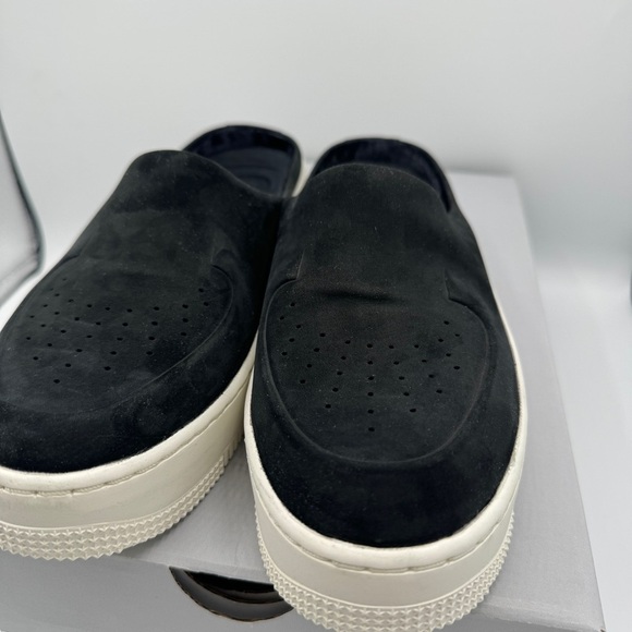NWT Nike Air Force 1 Lover XX Black Suede Leather Slip On Mule Platform Sneakers - Picture 12 of 16
